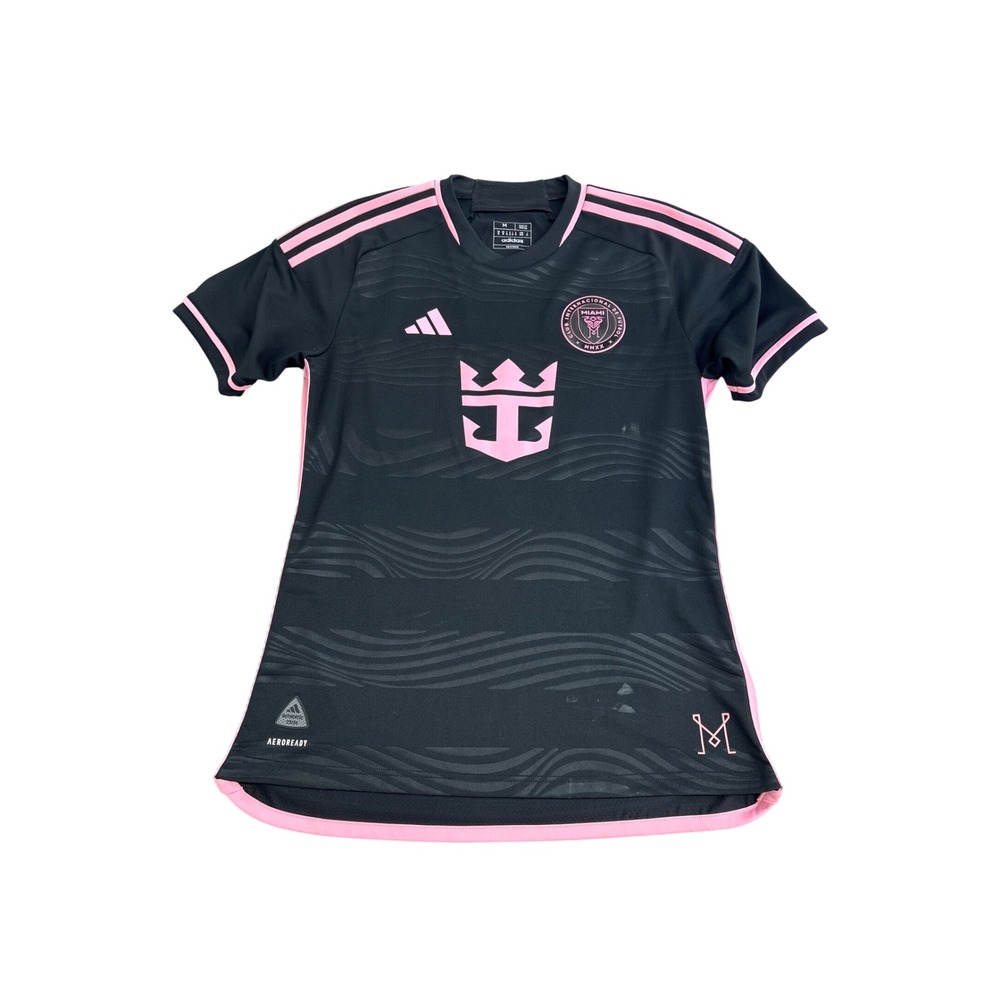 Adidas Inter Miami CF 2024 Away Messi 10 Jersey Mens Medium Black Pink Slim Fit